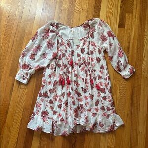 Free People Floral Mini Dress